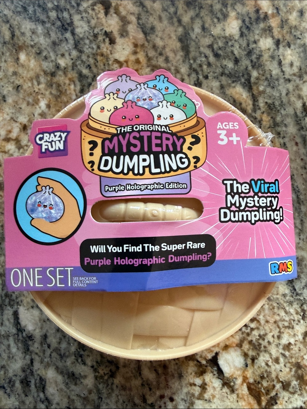 *VIRAL RARE* Mystery Squishy Dumpling - (Purple Holographic Edition) New in box!